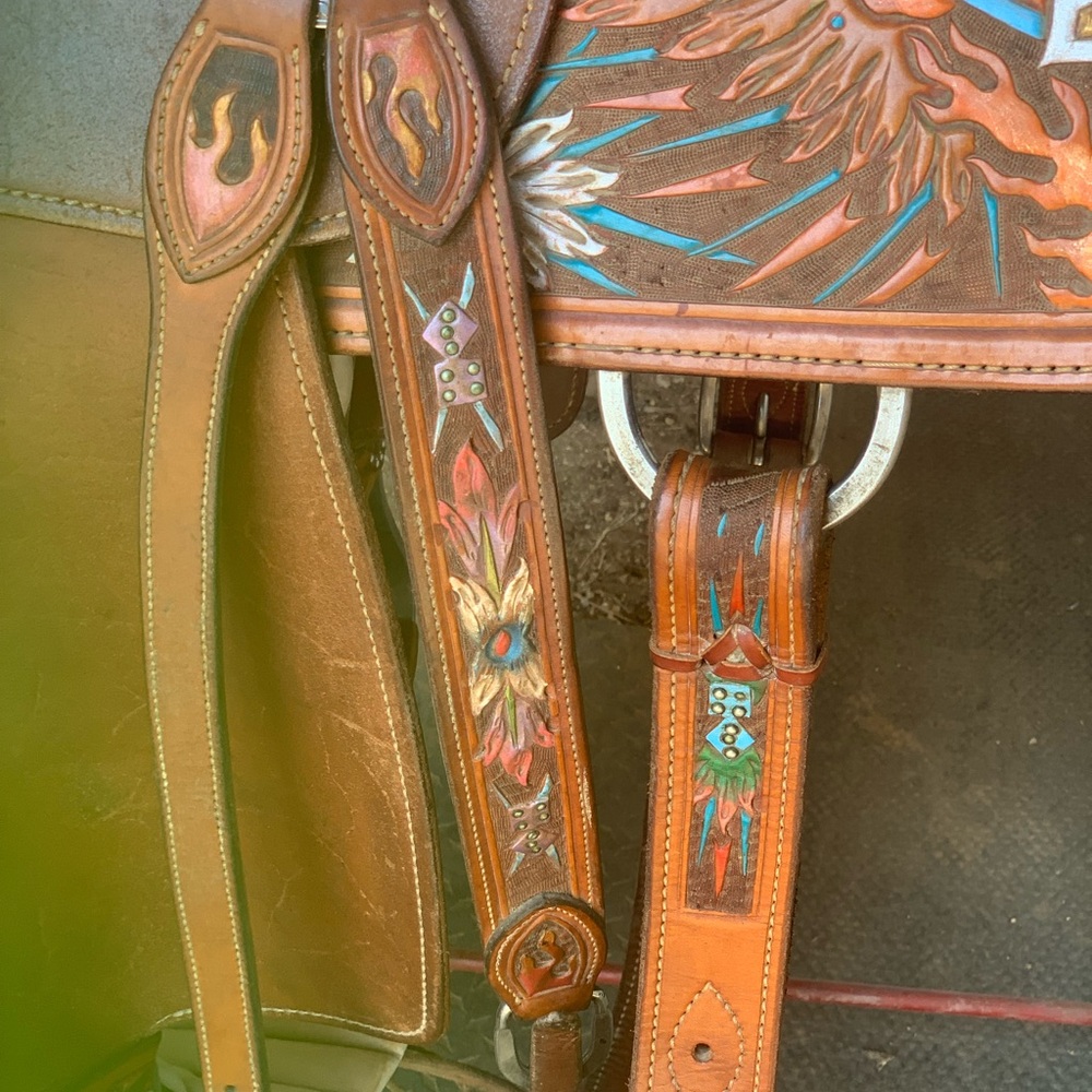 Yocham’s Custom Leather 14 Inch Barrel Saddle - Picture 10 of 14